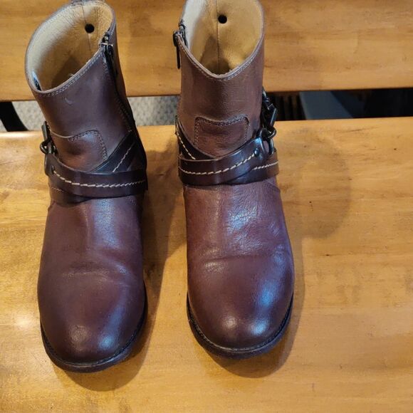 Frye harness ankle boots size zip size 6.5 - Picture 2 of 12
